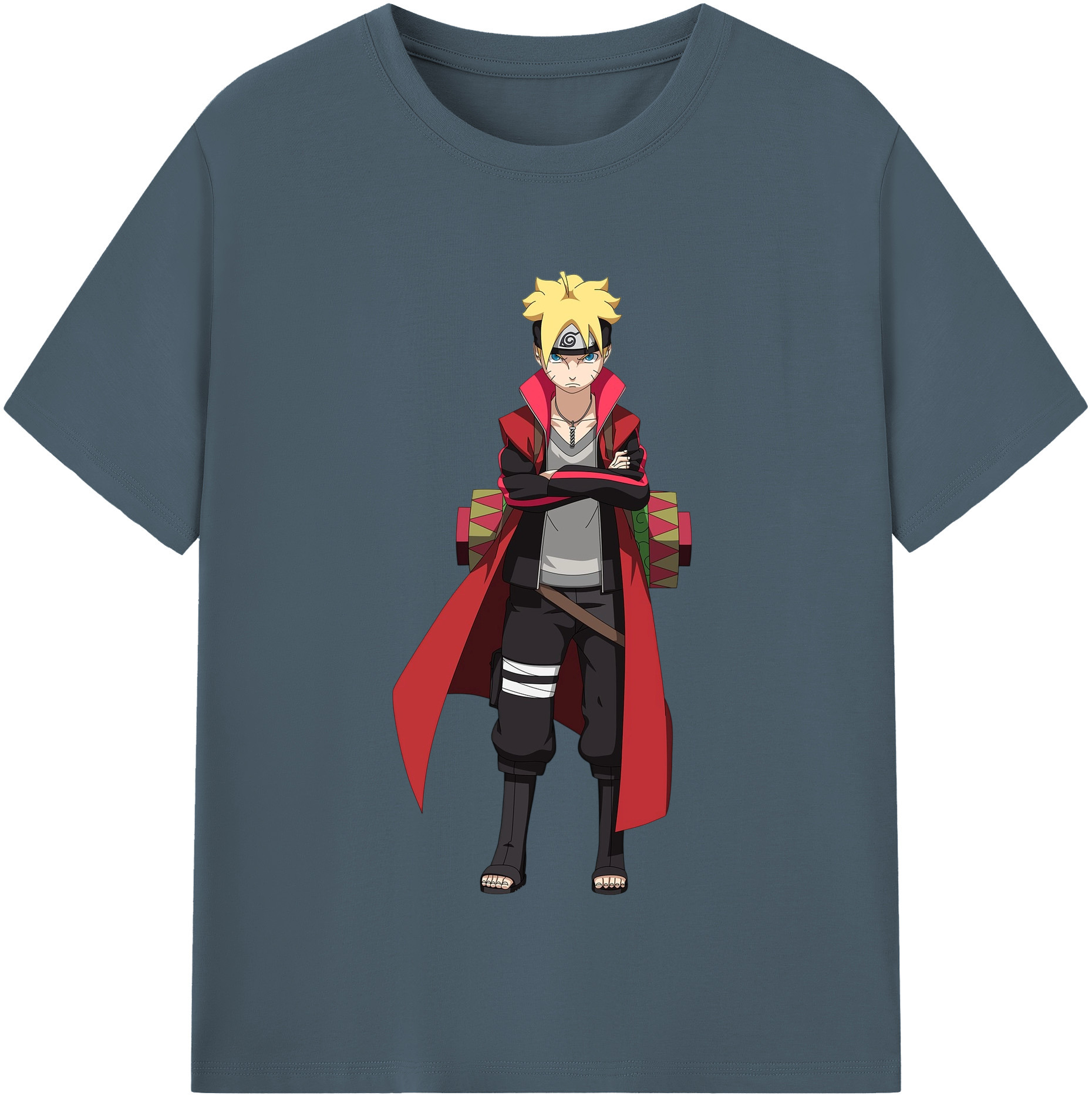 （画像用） NARUTO -ナルト- うずまき ボルト Uzumaki Boruto 綿100％半袖Tシャツ（フロントプリント）
